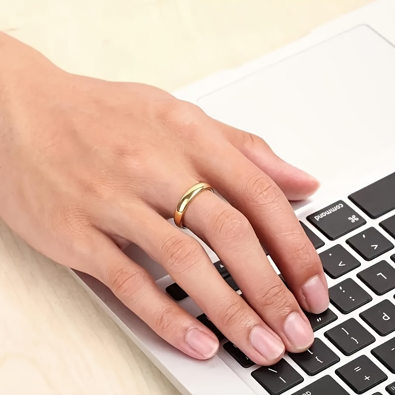 Stainless Steel 4mm Romance Style Ring